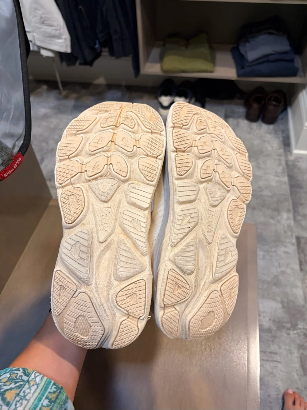 Hoka Women's Cream/Tan Athletic Running Shoes Size W8